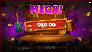 Suasana meriah dalam permainan slot Super Peru Fest dengan elemen budaya Amerika Selatan