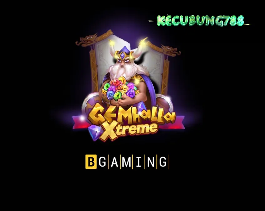 Tampilan visual slot Gemhalla Xtreme dengan tema mitologi Nordik dan Thor